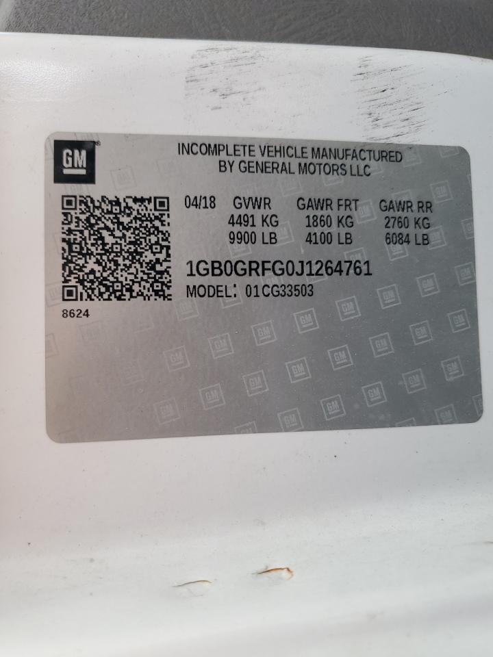 2018 Chevrolet Express G3500 VIN: 1GB0GRFG0J1264761 Lot: 82248195