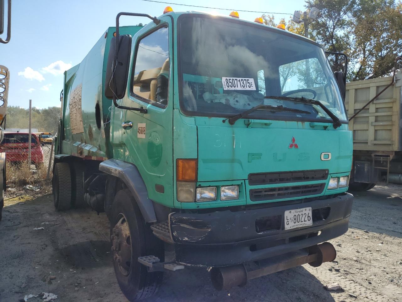 2007 Mitsubishi Fuso Fm 65F Refuse Truck VIN: JL6FJJ1EX7K004201 Lot: 85071375