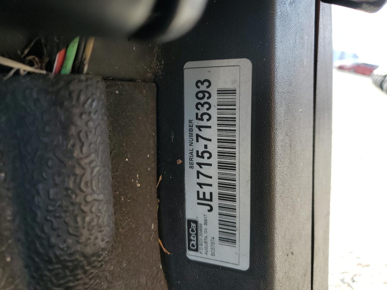 2017 Club Car Precedent VIN: JE1715715393 Lot: 90496345