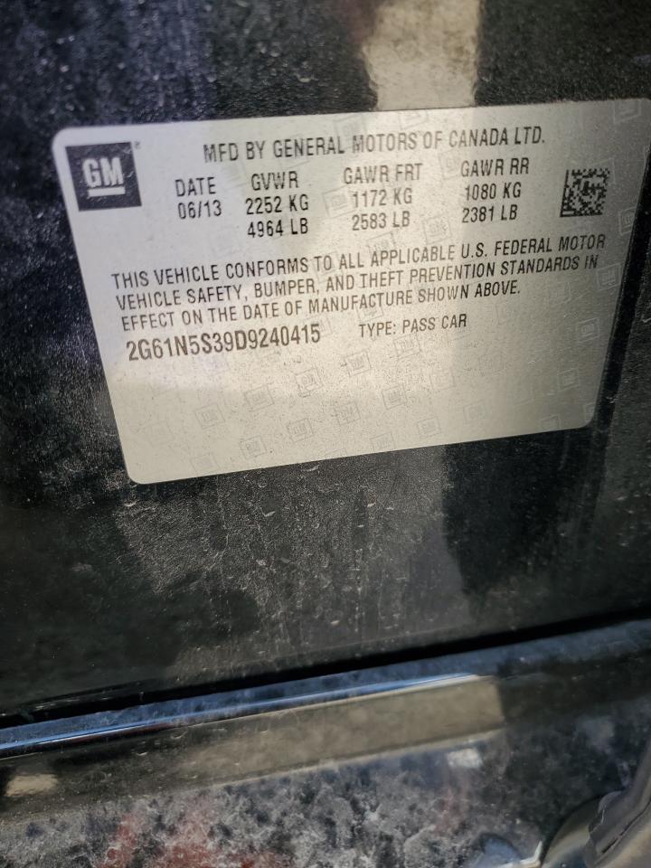 2013 Cadillac Xts VIN: 2G61N5S39D9240415 Lot: 90883285