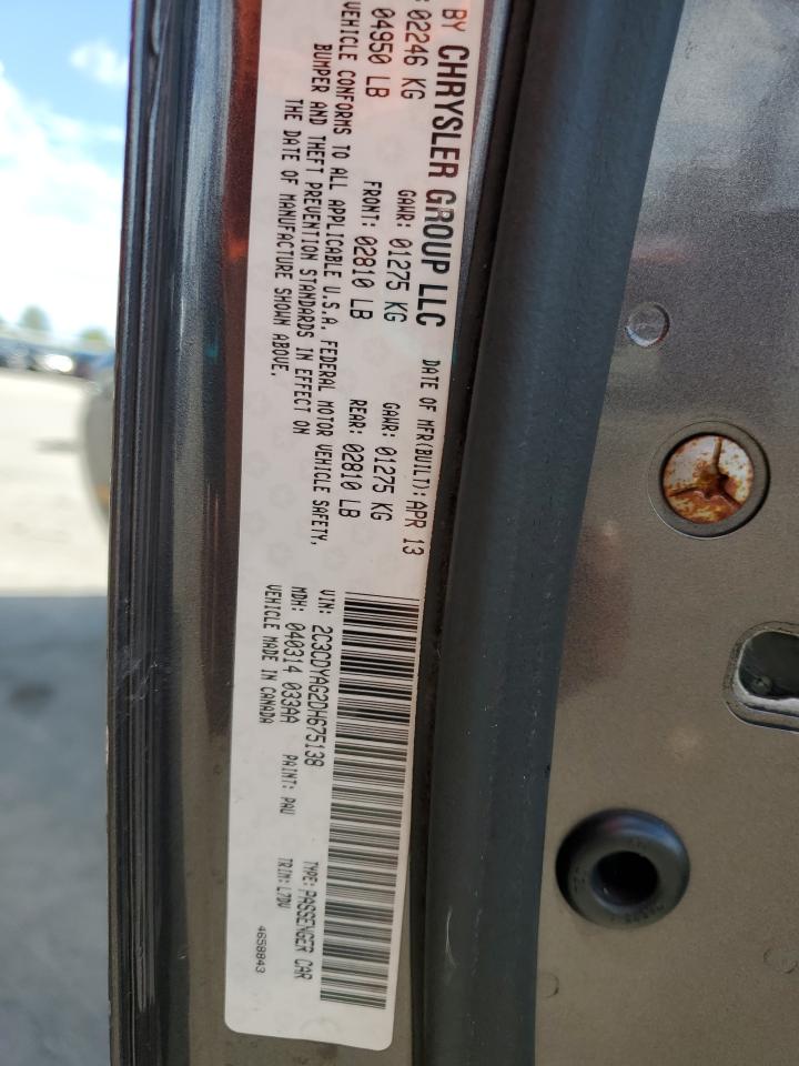 2013 Dodge Challenger Sxt VIN: 2C3CDYAG2DH675138 Lot: 86515045