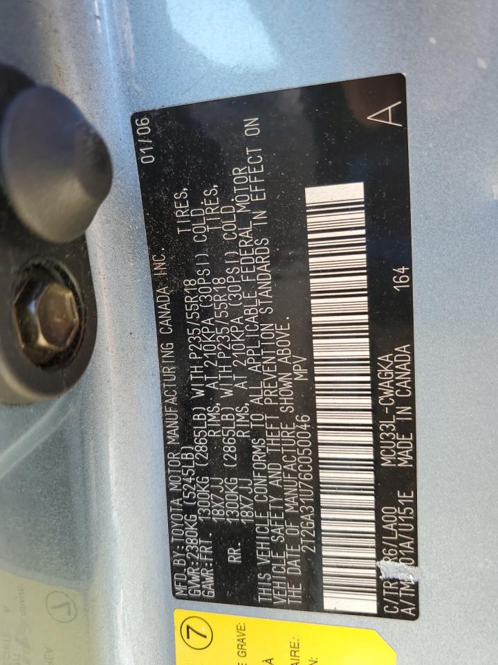 2006 Lexus Rx 330 VIN: 2T2GA31U76C050046 Lot: 89532665