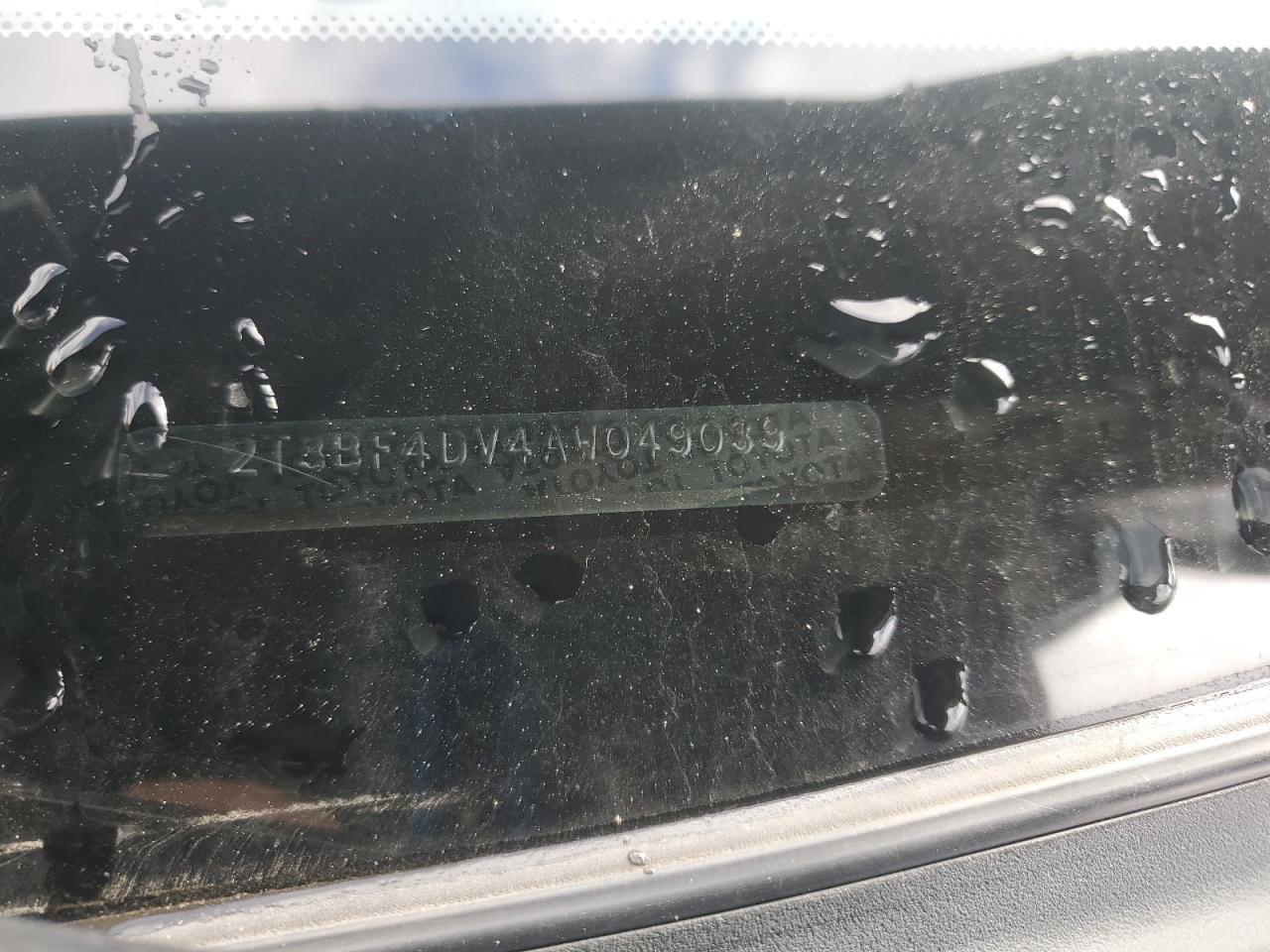 2010 Toyota Rav4 VIN: 2T3BF4DV4AW049039 Lot: 90447865