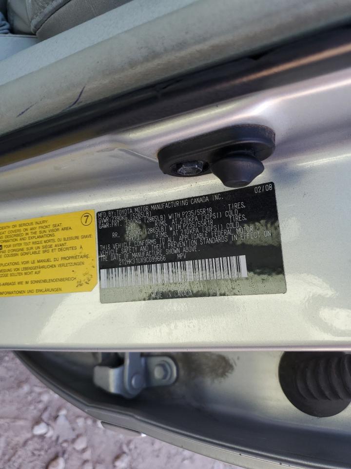 2009 Lexus Rx 350 VIN: 2T2HK31UX9C099666 Lot: 84055505