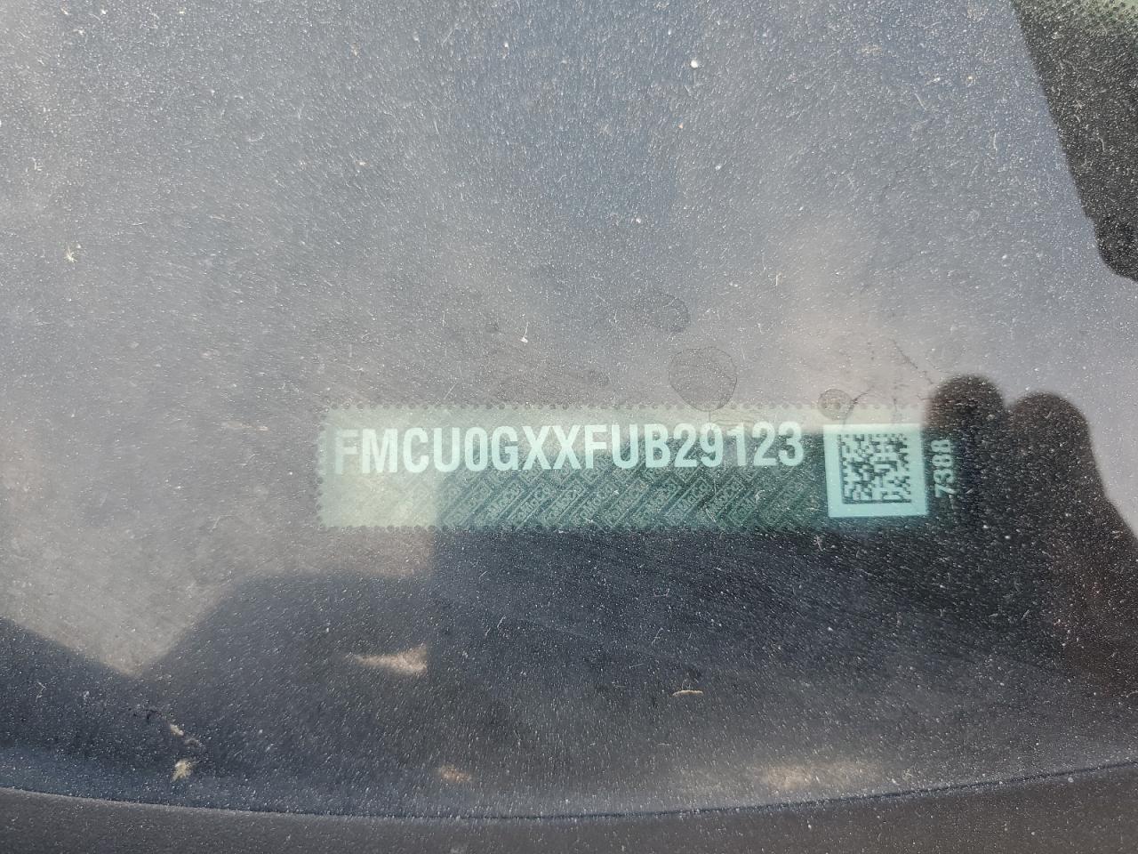 2015 Ford Escape Se VIN: 1FMCU0GXXFUB29123 Lot: 84830515