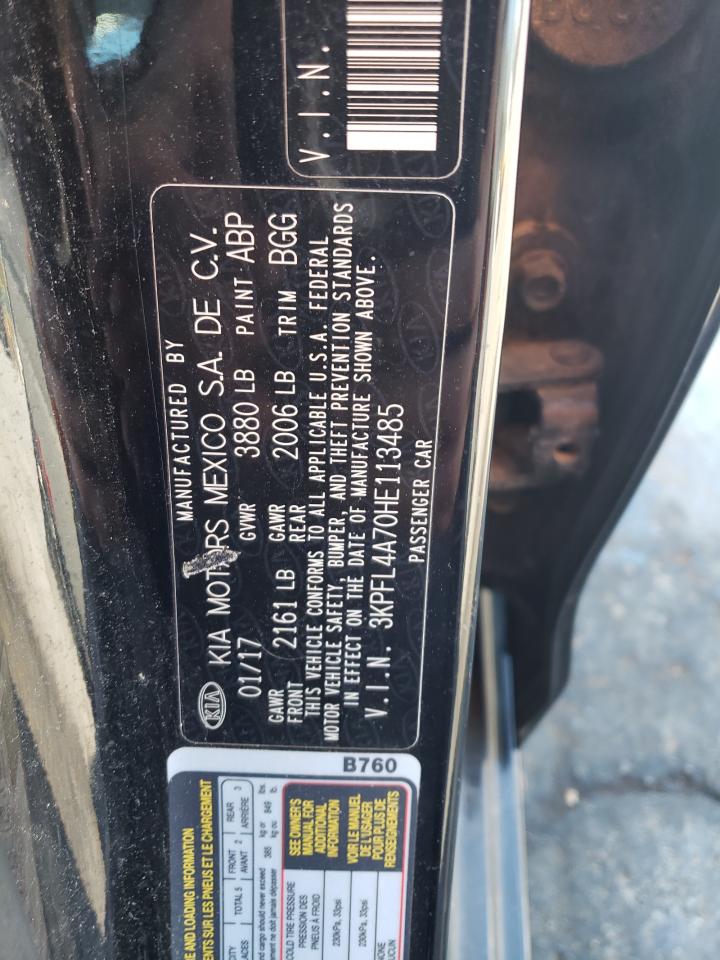 2017 Kia Forte Lx VIN: 3KPFL4A70HE113485 Lot: 86474185