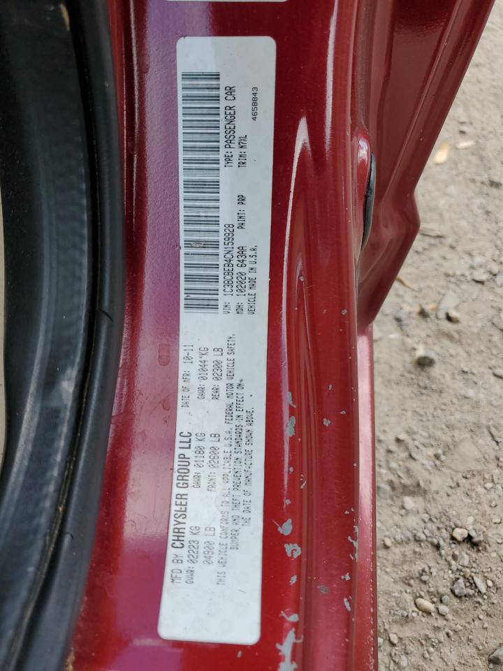 2012 Chrysler 200 Touring VIN: 1C3BCBEB4CN159928 Lot: 87277115