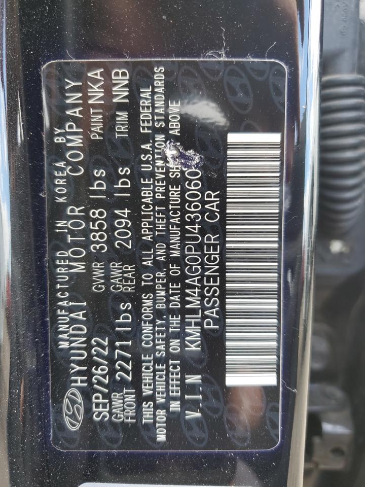 2023 Hyundai Elantra Sel VIN: KMHLM4AG0PU436060 Lot: 82369645