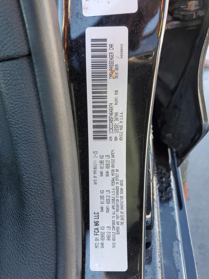 2015 Chrysler 200 Limited VIN: 1C3CCCAB5FN646074 Lot: 86642605