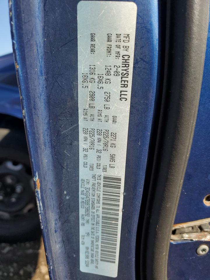 2009 Dodge Journey Se VIN: 3D4GG47B99T588282 Lot: 85417165