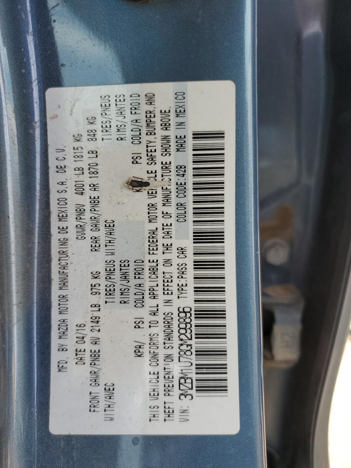 2016 Mazda 3 Sport VIN: 3MZBM1U78GM299896 Lot: 90076085