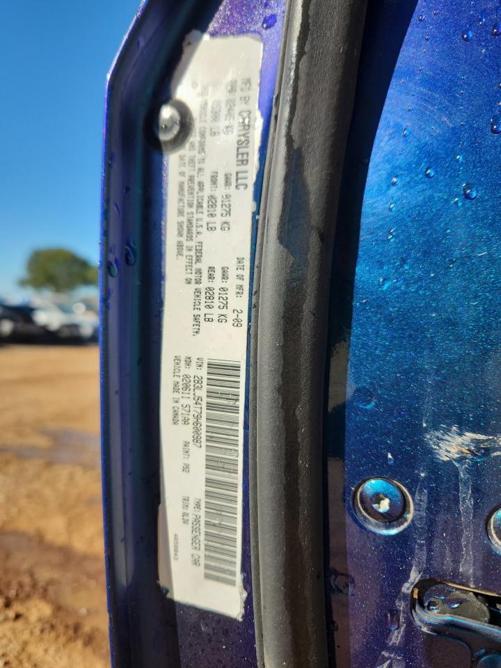 2009 Dodge Challenger R/T VIN: 2B3LJ54T79H600987 Lot: 90992535