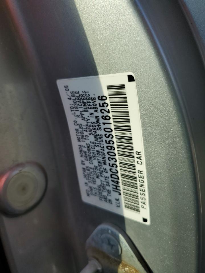 2005 Acura Rsx Type-S VIN: JH4DC53095S016256 Lot: 81615535