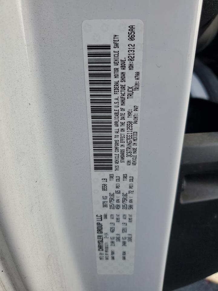 2014 Ram Promaster 1500 1500 Standard VIN: 3C6TRVNG7EE112550 Lot: 84249505