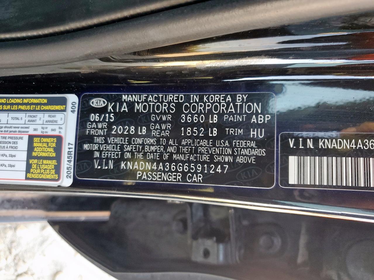 2016 Kia Rio Ex VIN: KNADN4A36G6591247 Lot: 90440595