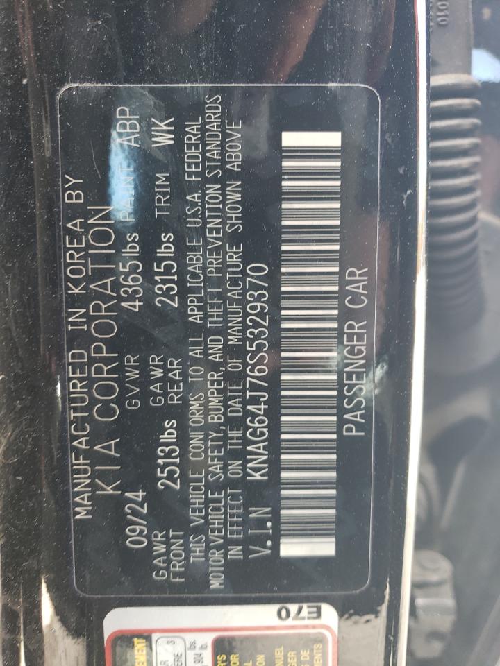 2025 Kia K5 Gt Line VIN: KNAG64J76S5329370 Lot: 89462455