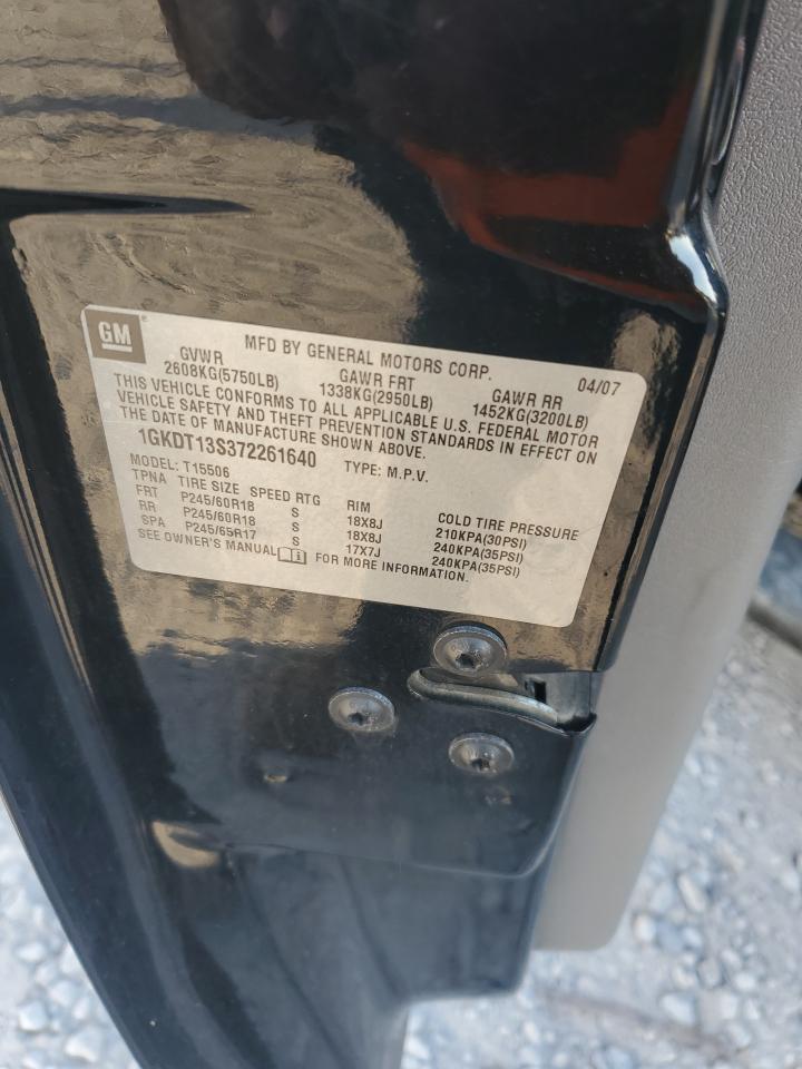 2007 GMC Envoy VIN: 1GKDT13S372261640 Lot: 81870545