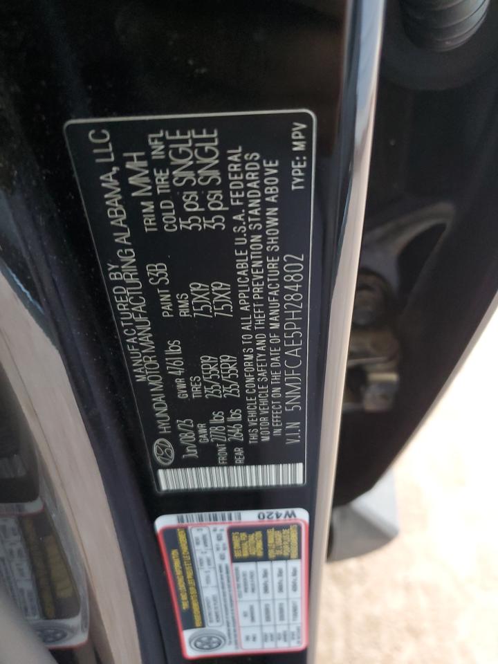 2023 Hyundai Tucson Sel VIN: 5NMJFCAE5PH284802 Lot: 84636255