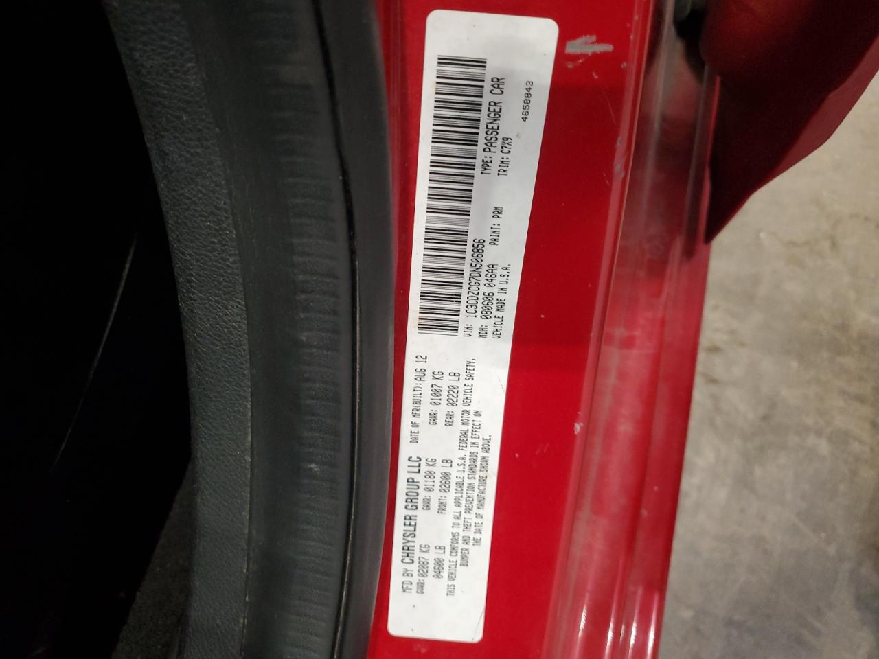 2013 Dodge Avenger Sxt VIN: 1C3CDZCG7DN506856 Lot: 81951645