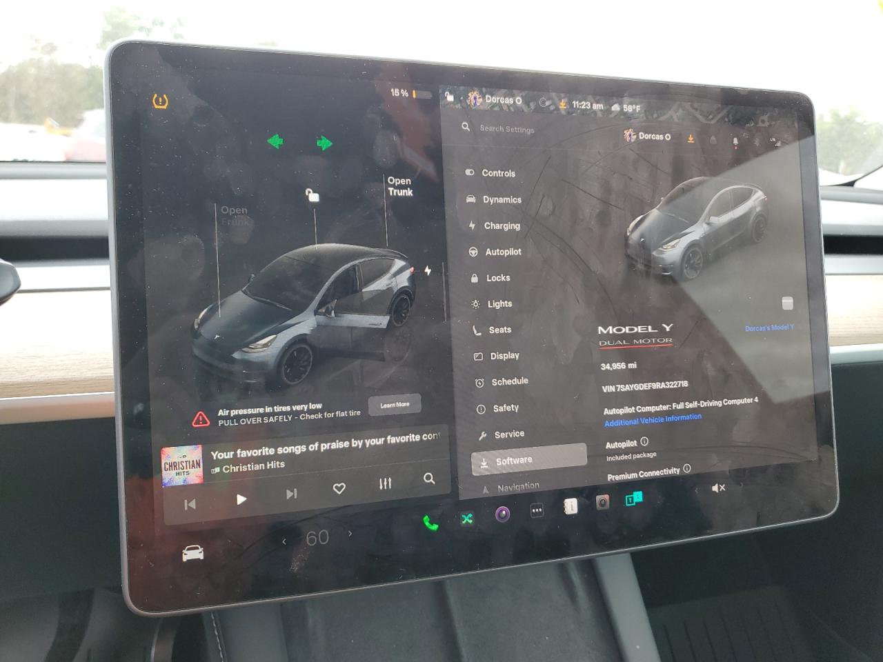 2024 Tesla Model Y VIN: 7SAYGDEF9RA322718 Lot: 86331745