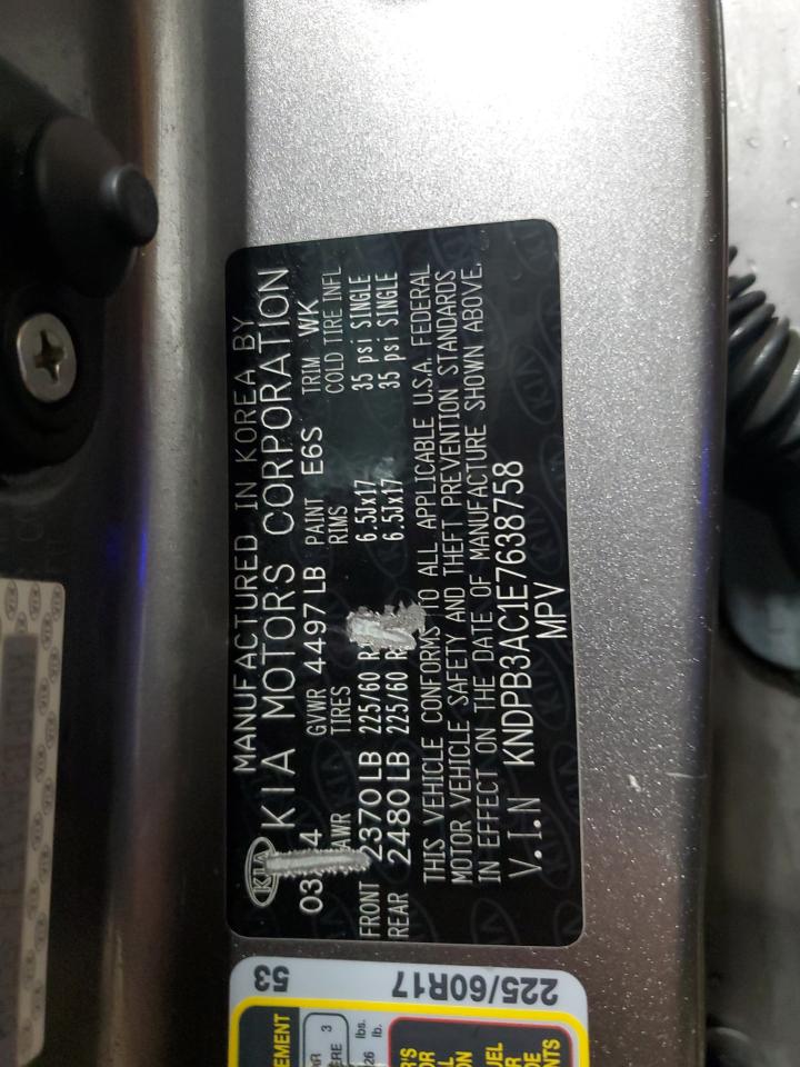 2014 Kia Sportage Base VIN: KNDPB3AC1E7638758 Lot: 86687885