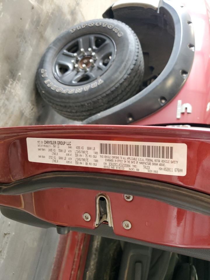 2012 Dodge Ram 2500 St VIN: 3C6UD5CL0CG235904 Lot: 84477535