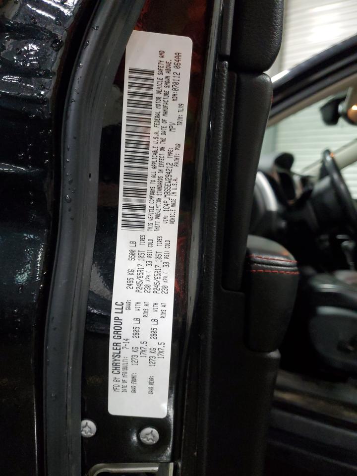 2014 Jeep Cherokee Trailhawk VIN: 1C4PJMBS5EW294212 Lot: 86087005