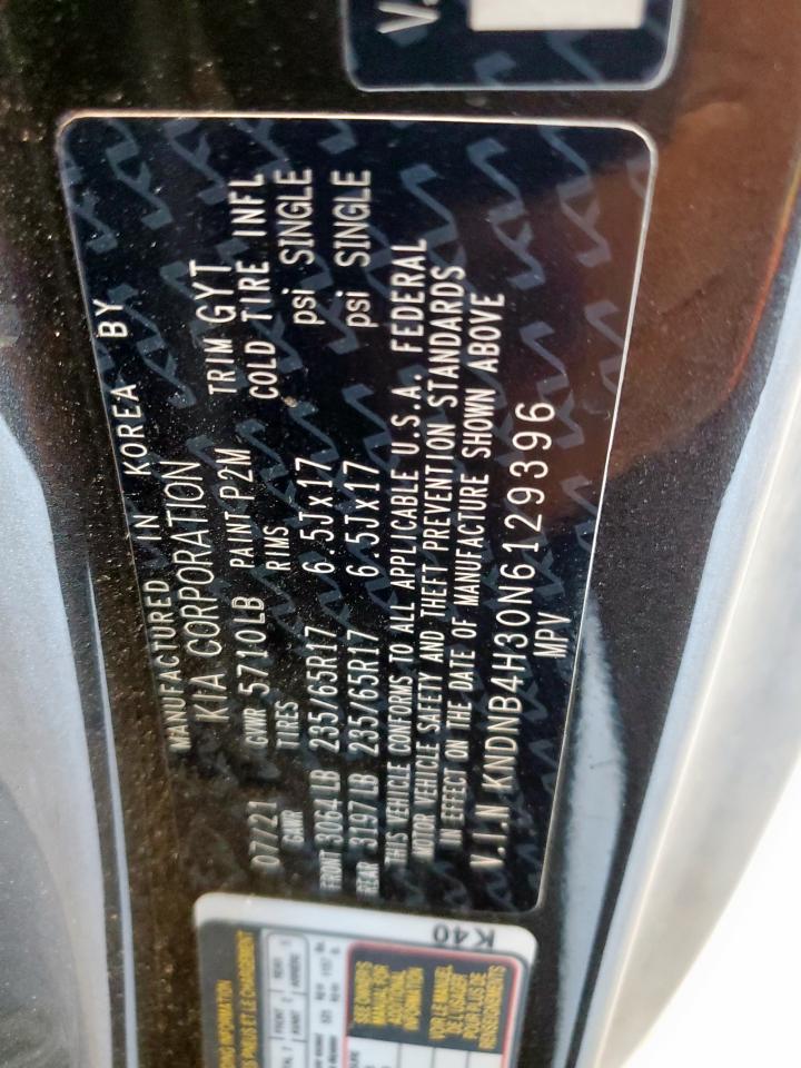 2022 Kia Carnival Lx VIN: KNDNB4H30N6129396 Lot: 84608825