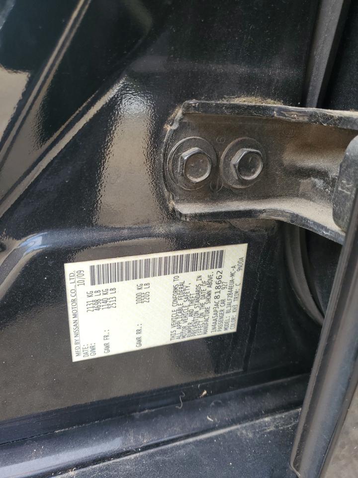 2010 Nissan Maxima S VIN: 1N4AA5AP3AC818662 Lot: 84483355