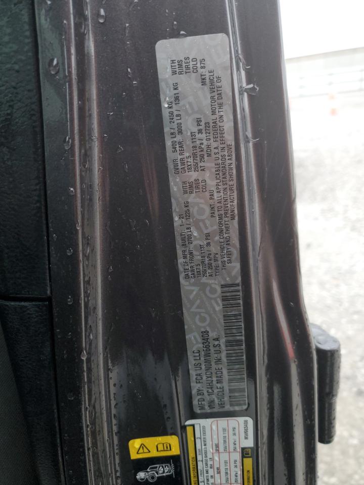 2021 Jeep Wrangler Unlimited Sport VIN: 1C4HJXDN0MW663408 Lot: 85738255