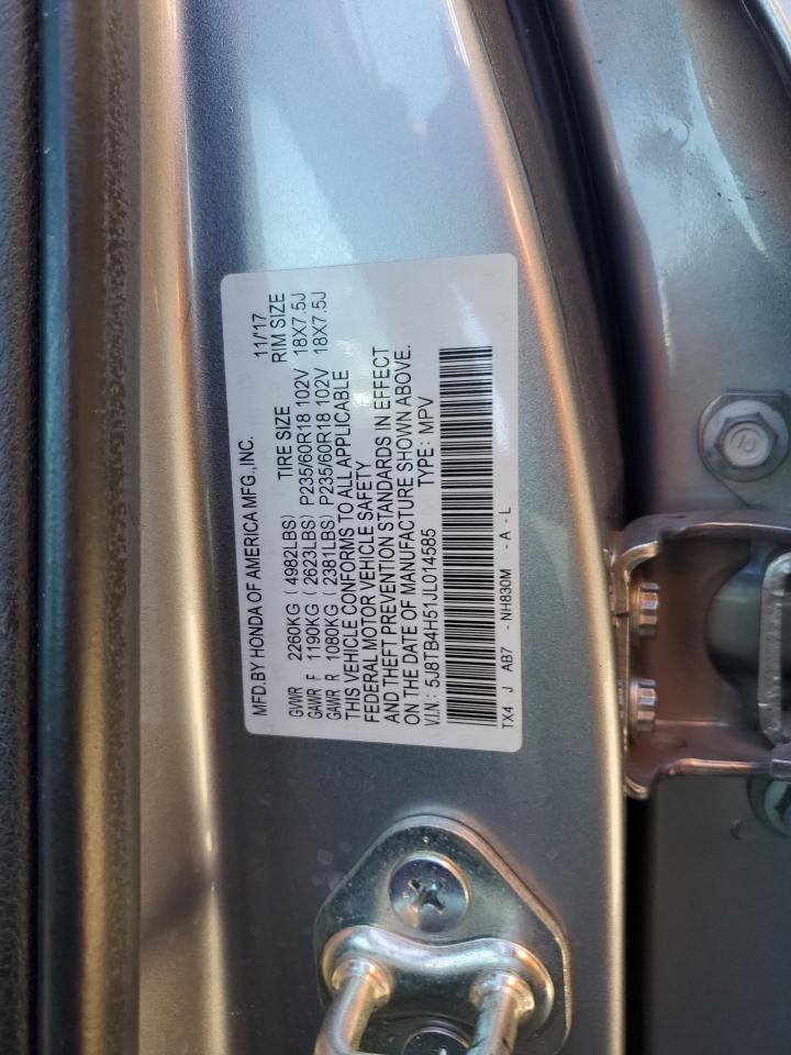 2018 Acura Rdx Technology VIN: 5J8TB4H51JL014585 Lot: 89734605