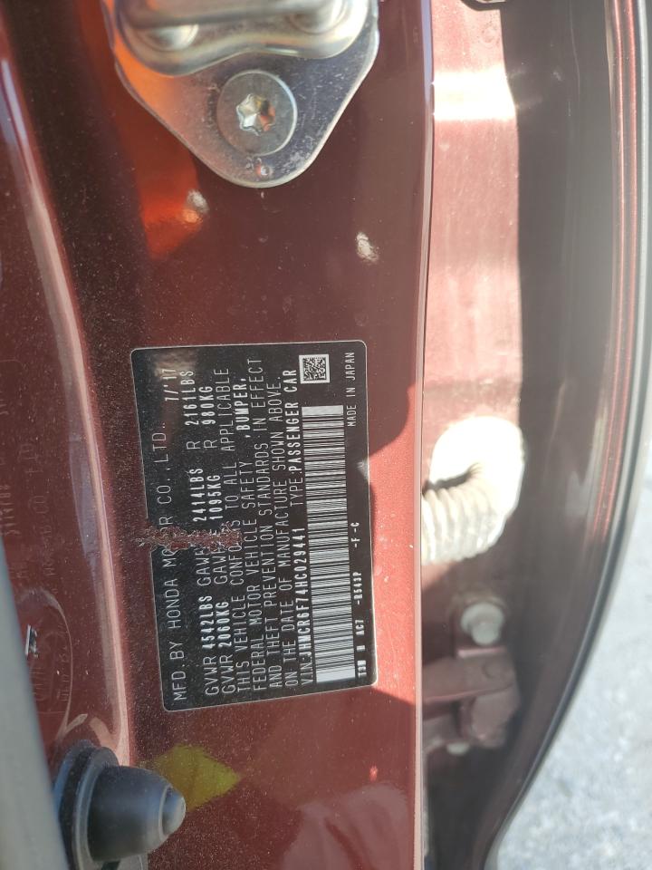 2017 Honda Accord Touring Hybrid VIN: JHMCR6F74HC029441 Lot: 85532085