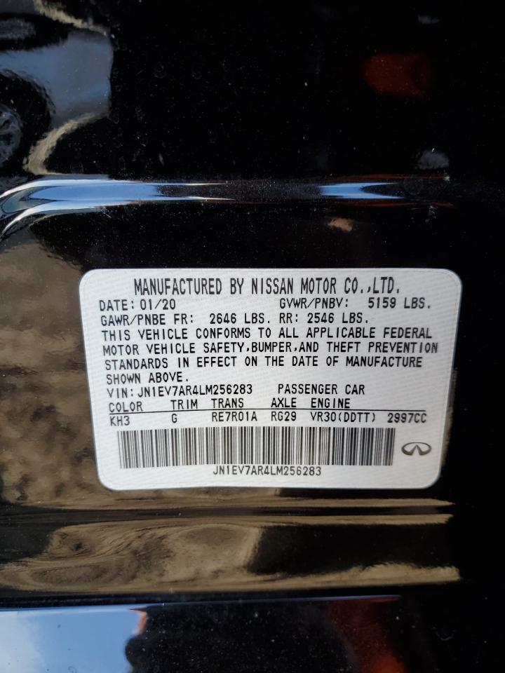 2020 Infiniti Q50 Pure VIN: JN1EV7AR4LM256283 Lot: 84754705