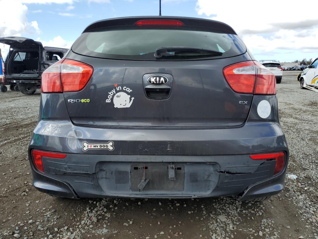 2016 Kia Rio Ex VIN: KNADN5A35G6687876 Lot: 86687615