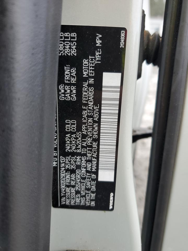 YV4902DZ9D2414137 VOLVO XC60 2013 SILVER Photo 13