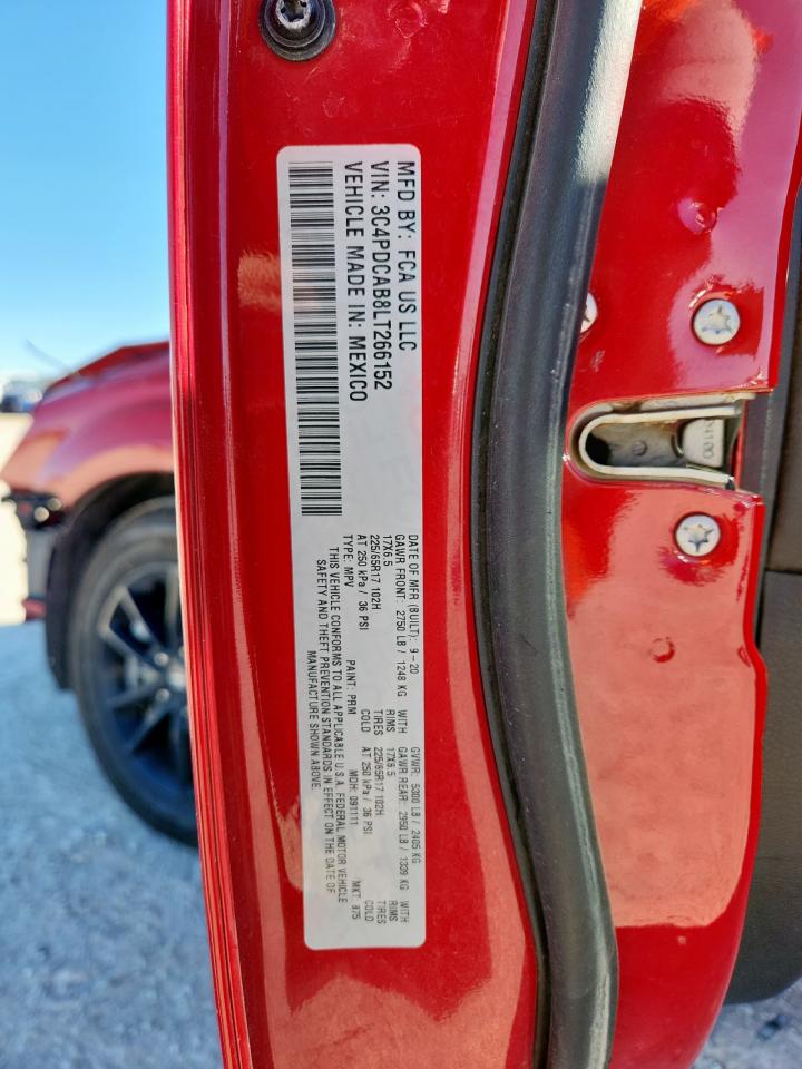 2020 Dodge Journey Se VIN: 3C4PDCAB8LT266152 Lot: 90732005