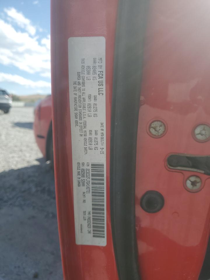 2016 Dodge Challenger R/T Scat Pack VIN: 2C3CDZFJ7GH102721 Lot: 85002945