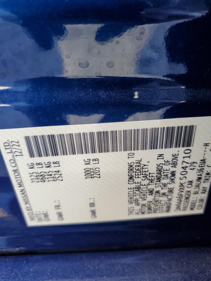 2023 Nissan Maxima Platinum VIN: 1N4AA6FVXPC504710 Lot: 85280275