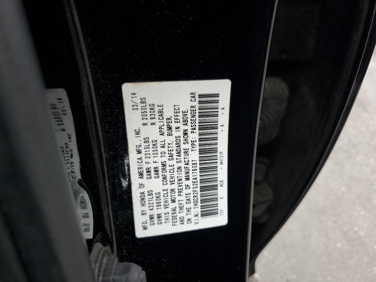 2014 Honda Accord Sport VIN: 1HGCR2F52EA176097 Lot: 82412615