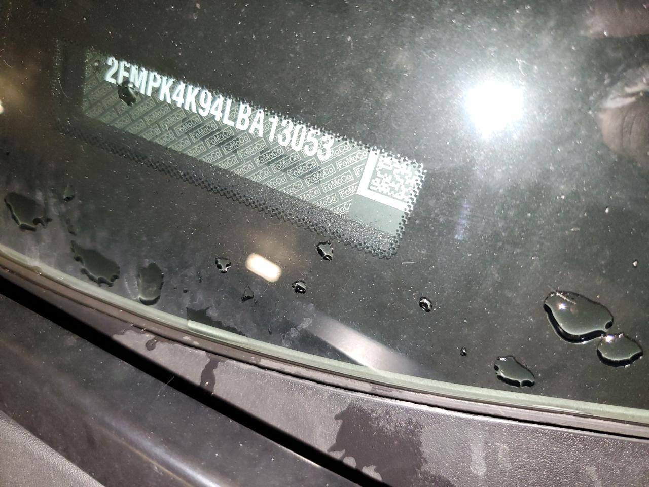 2020 Ford Edge Titanium VIN: 2FMPK4K94LBA13053 Lot: 85781055