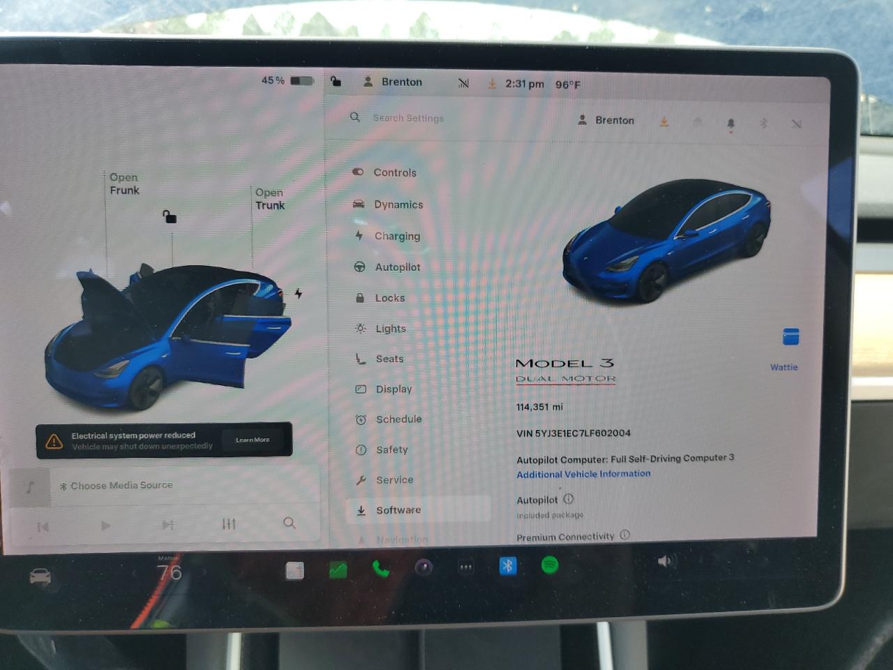 2020 Tesla Model 3 VIN: 5YJ3E1EC7LF602004 Lot: 85309785