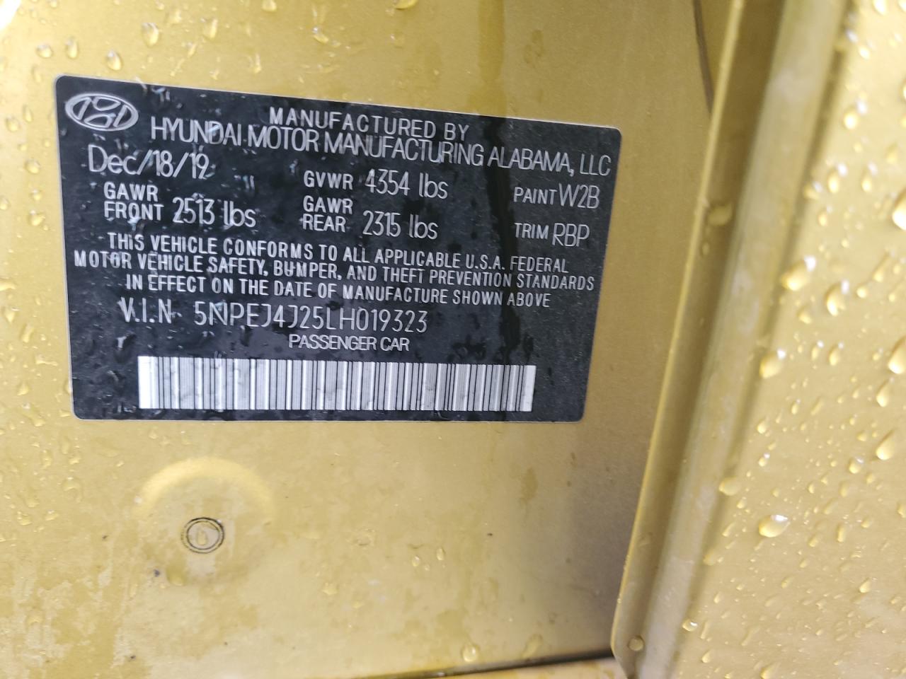 2020 Hyundai Sonata Sel Plus VIN: 5NPEJ4J25LH019323 Lot: 82393855