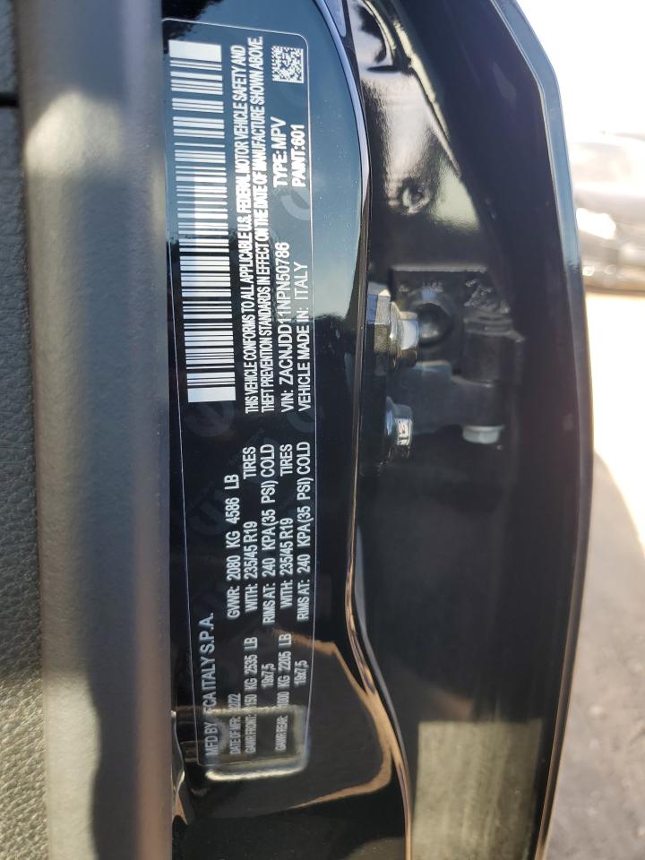 2022 Jeep Renegade Limited VIN: ZACNJDD11NPN50786 Lot: 84256015