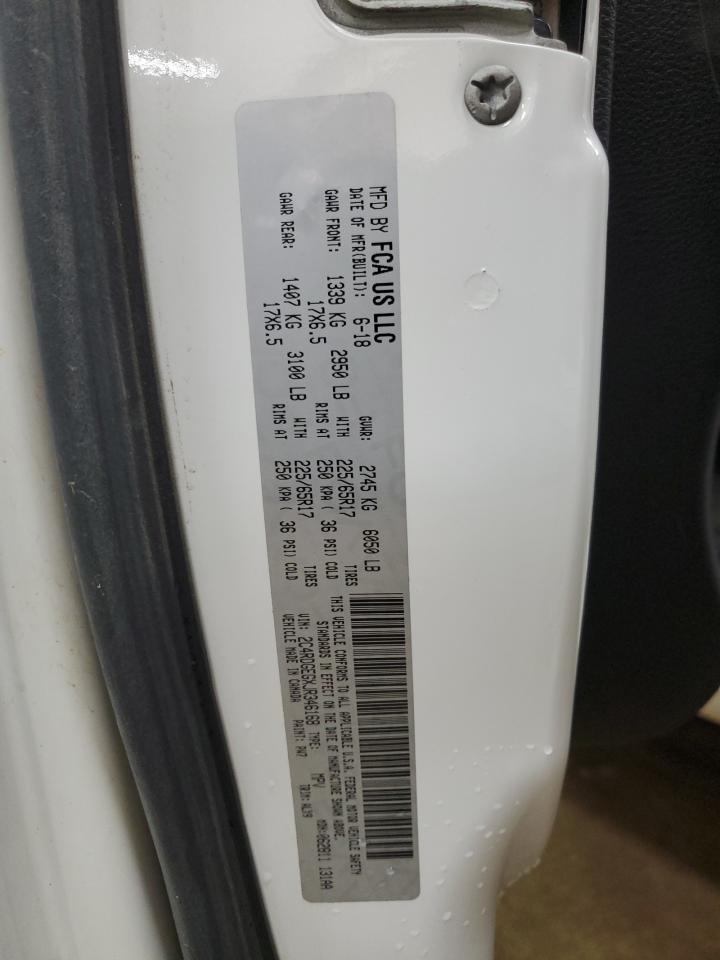 2018 Dodge Grand Caravan Gt VIN: 2C4RDGEGXJR346168 Lot: 87375065