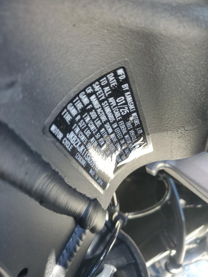 2025 Kawasaki Zx636 K VIN: JKBZXJK11SA009744 Lot: 86693195