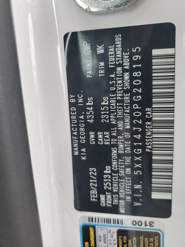 2023 Kia K5 Lxs VIN: 5XXG14J20PG208195 Lot: 90608985