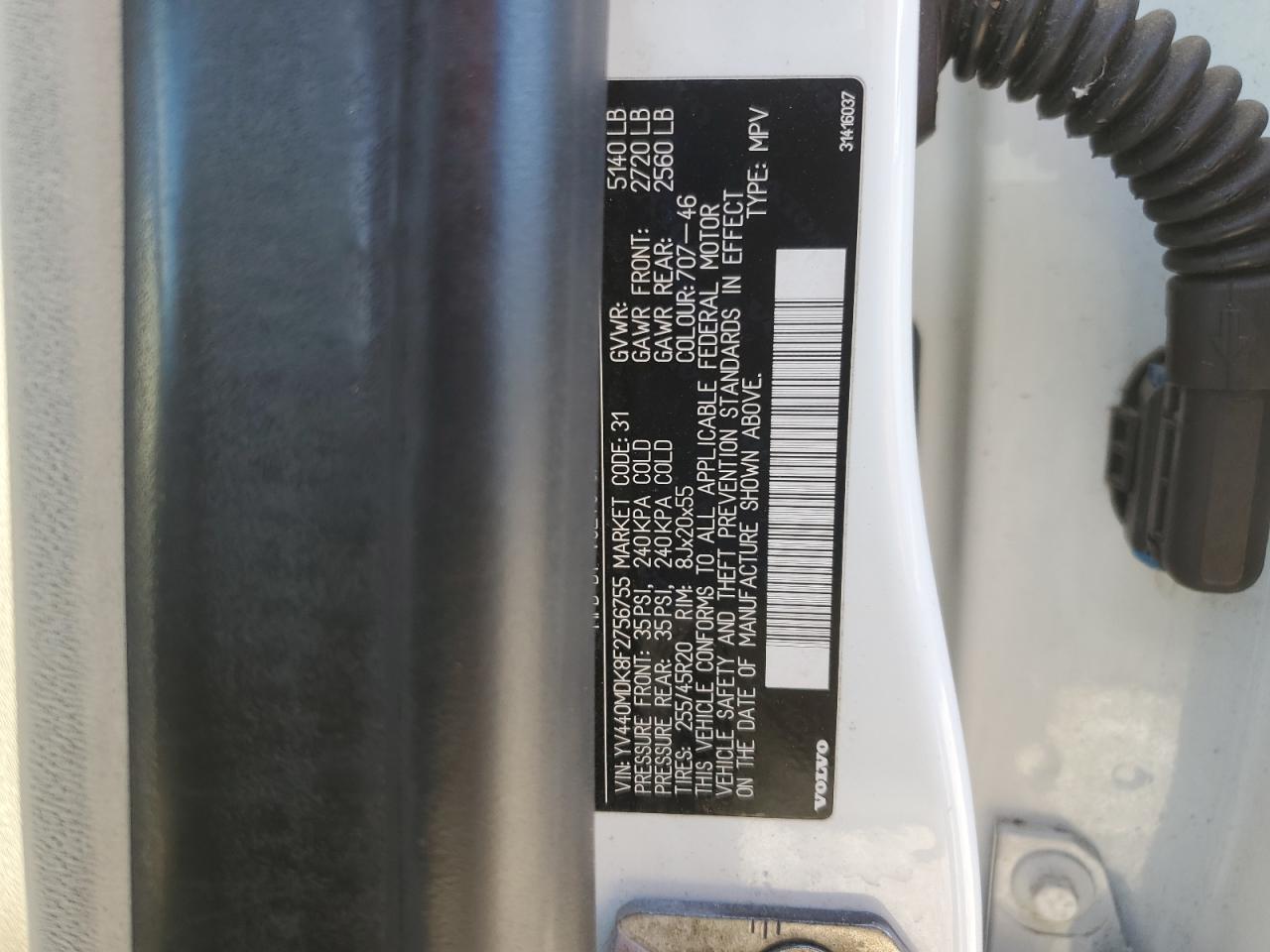 2015 Volvo Xc60 T5 Premier VIN: YV440MDK8F2756755 Lot: 82588455