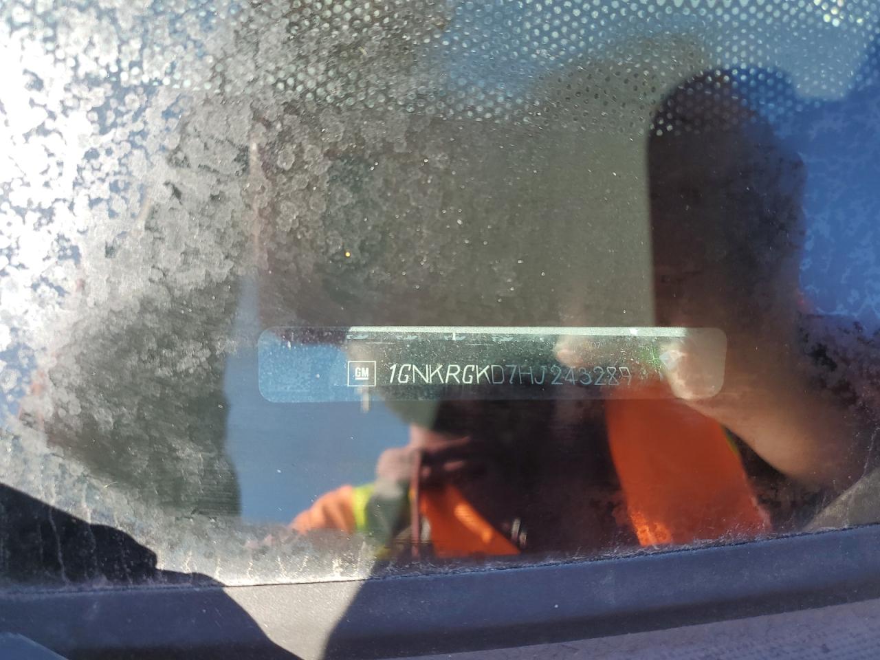 2017 Chevrolet Traverse Lt VIN: 1GNKRGKD7HJ243289 Lot: 84766805