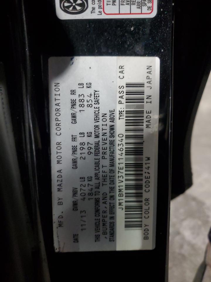 2014 Mazda 3 Touring VIN: JM1BM1V37E1146340 Lot: 84942265