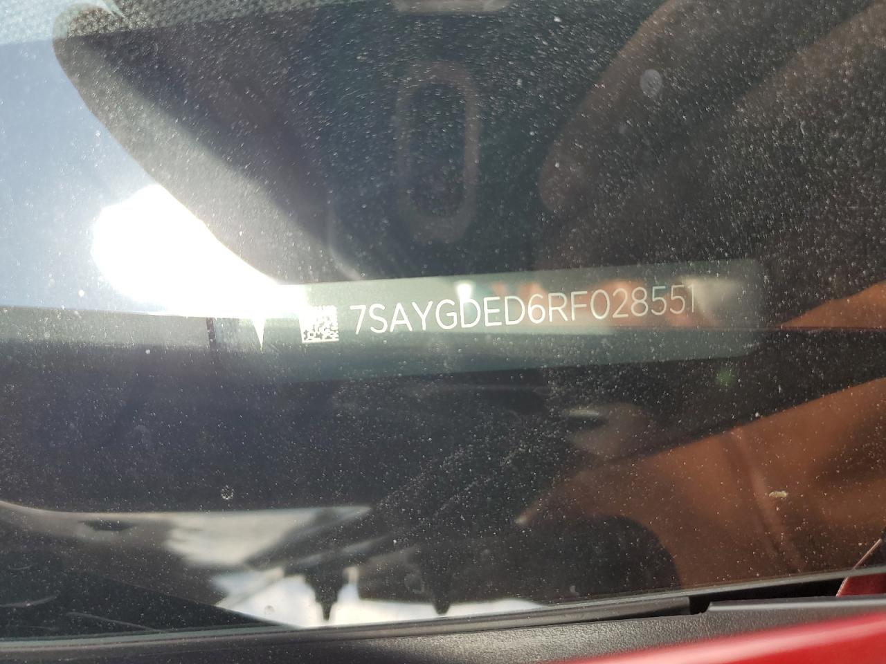 2024 Tesla Model Y VIN: 7SAYGDED6RF028551 Lot: 86297315